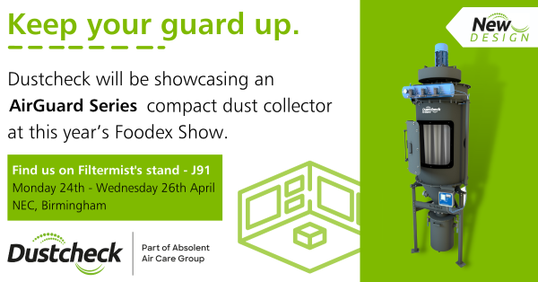 Dustcheck on show at Foodex for the first time