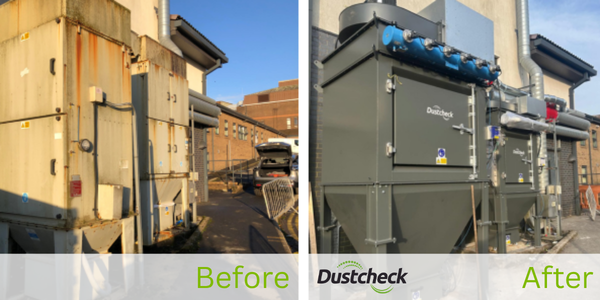ATEX compliant Midi 160s replace old dust extraction