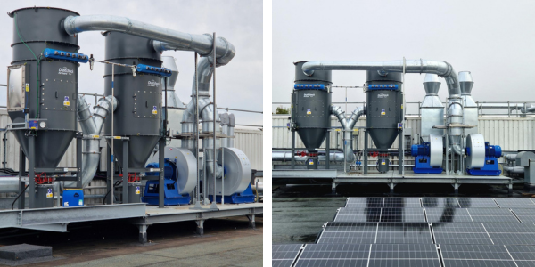 ATEX rated AirGuards provide effective dust extraction for fine pharma dust